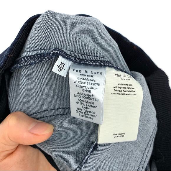 RAG & BONE Nina High-Rise Flare Jean Blue Denim XS - Picture 5 of 9